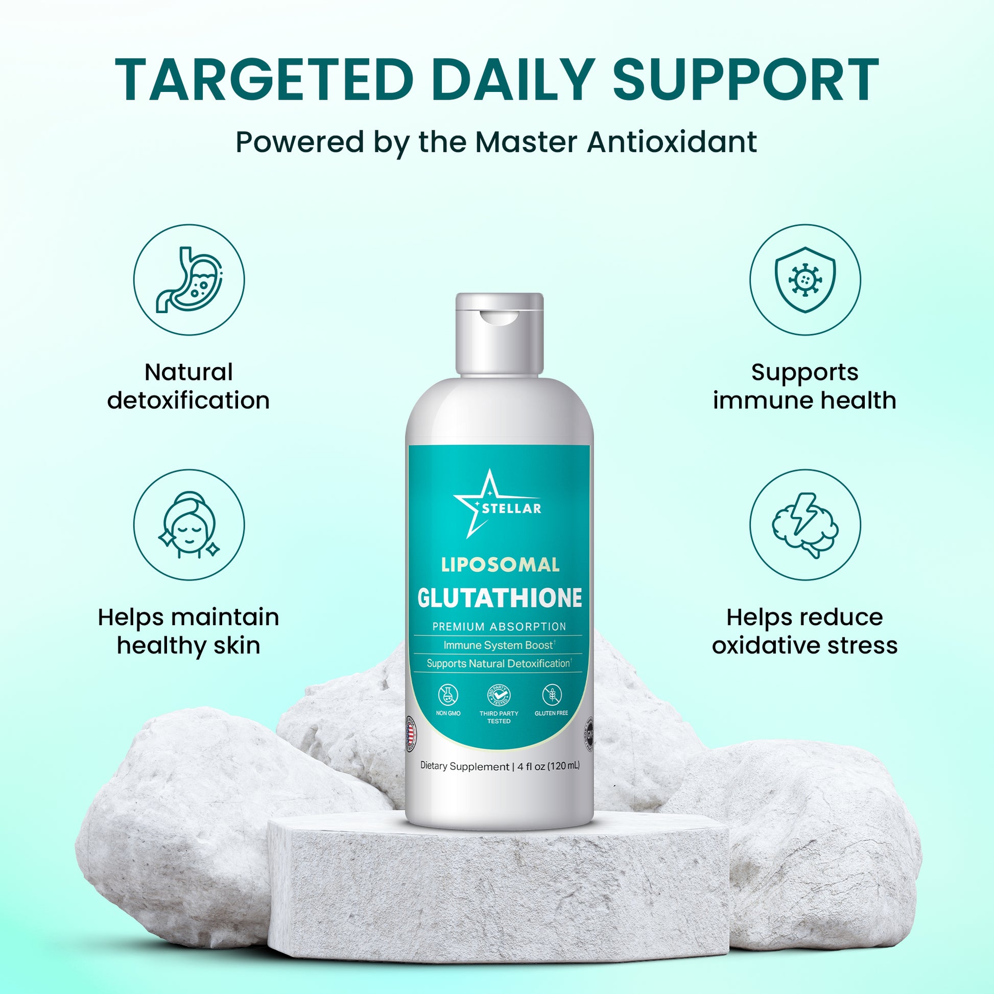 Stellar Liposomal Glutathione – Premium Antioxidant & Detox Support (4 fl oz)