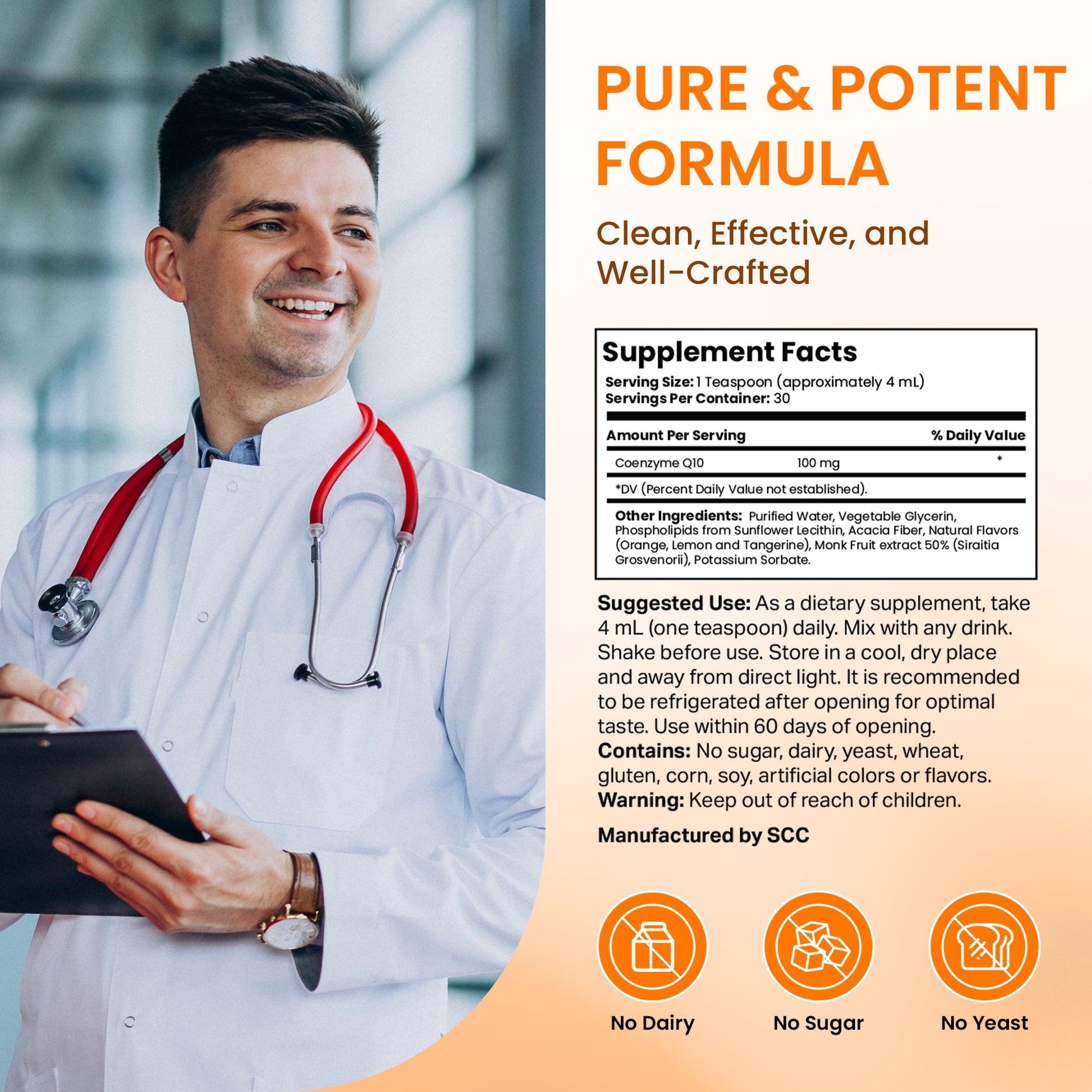 Stellar Liposomal CoQ10 – Advanced Cellular Energy & Antioxidant Support (4 fl oz)