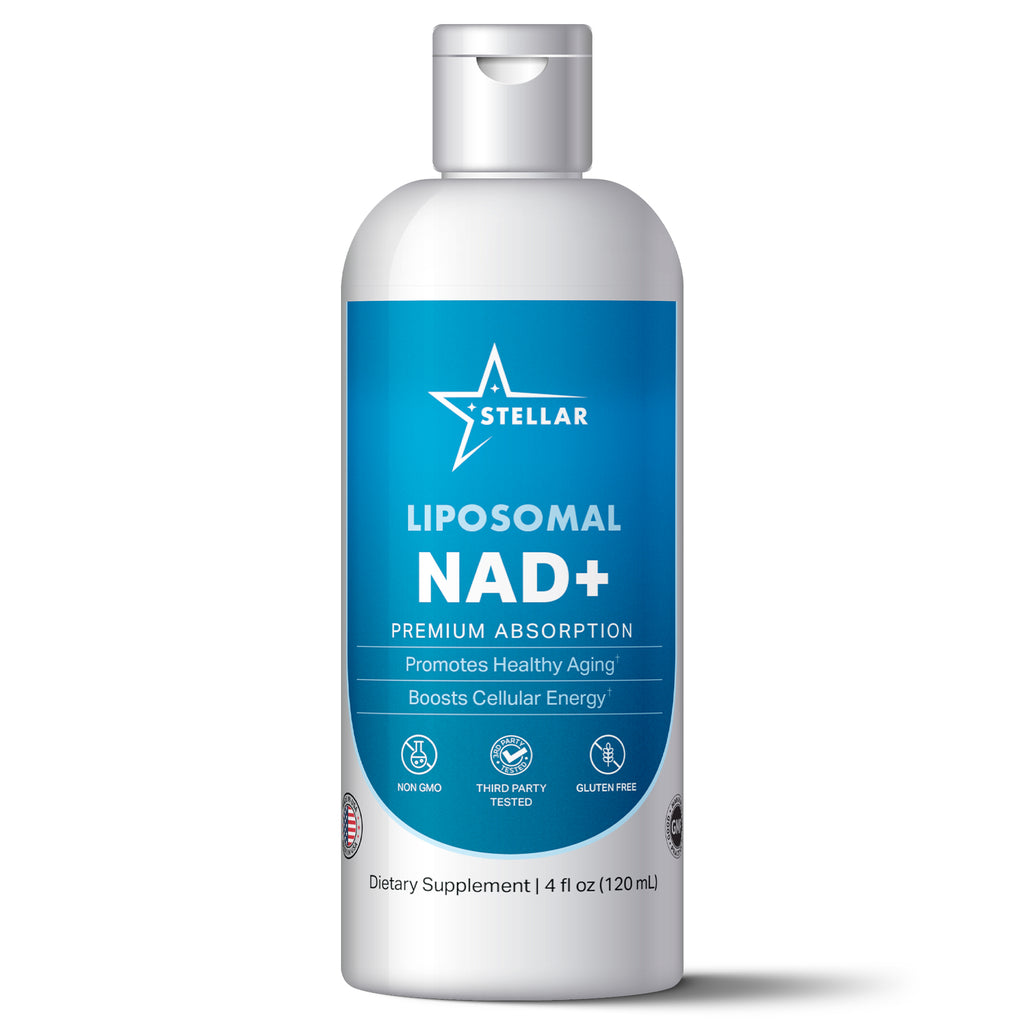 Stellar Liposomal NAD+ – Premium Absorption | Cellular Energy & Healthy Aging Support (4 fl oz)